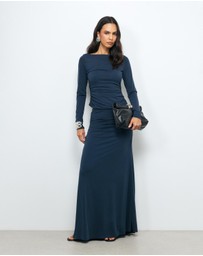 AERE - Ida Cupro Maxi Skirt