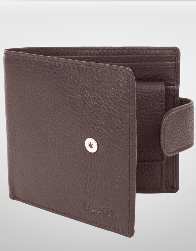 DENTS - Beauley RFID Pebble Grain Leather Bifold Press Stud Wallet