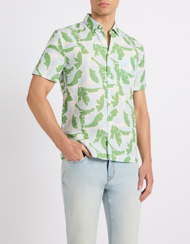 Marcs - Identity Leaf Linen Mix Shirt