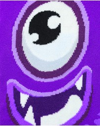 Crazy Skates - Crazy Socks Monster Purple Knee-High Socks