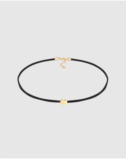 Elli Jewelry - Satin Heart Choker Necklace