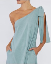 Amelius - Aruba Linen One Shoulder Dress