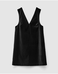 & Other Stories - V-Neck Velvet Mini Dress