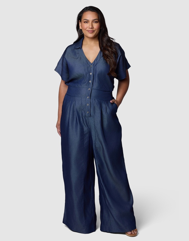 Indigo Tonic - Eve Chambray Jumpsuit