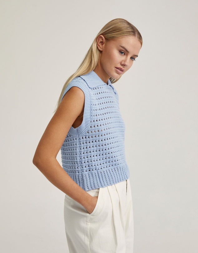 Oxford - Tory Cotton Knitted Vest