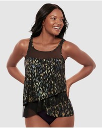 Miraclesuit Swimwear  - Sparkle Plenty Mirage Loose Fit Slimming Underwired Tankini Top