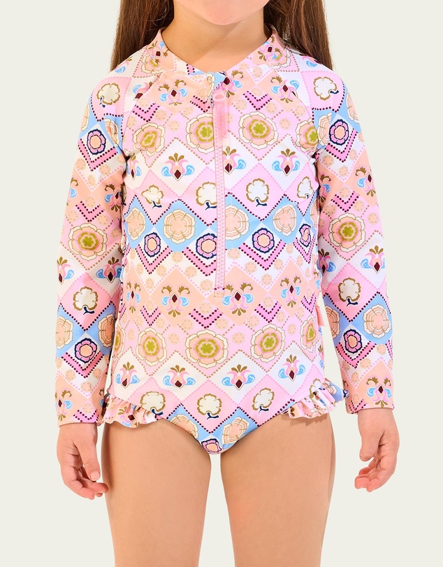 Seafolly - Geo Blossom Paddlesuit - Kids