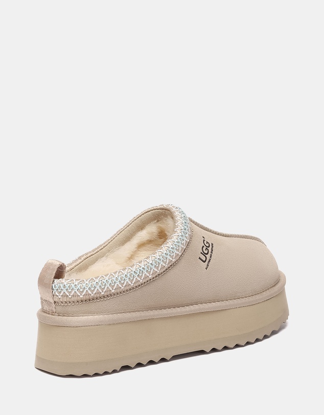 EVERAU - Australian Shepherd Ugg Tay Platform Cow Suede Upper House Shoes