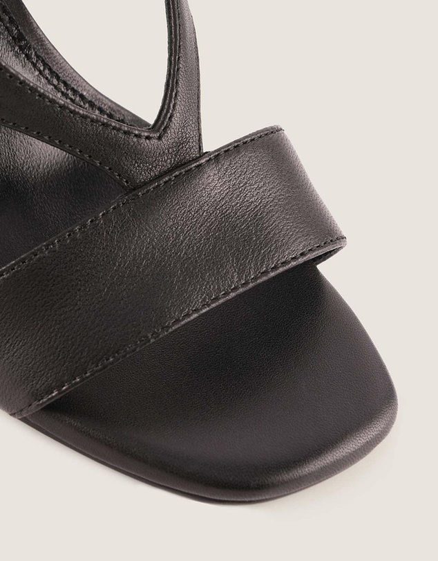 Shelly Shen - Bronte High Sandals Black Leather