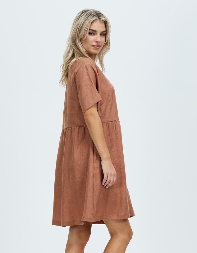 White By FTL - Zavi Linen Dress
