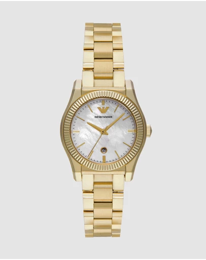 Emporio Armani - Gold Tone Analogue Watch