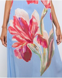 AERE - Rosalee Scarf Maxi Dress