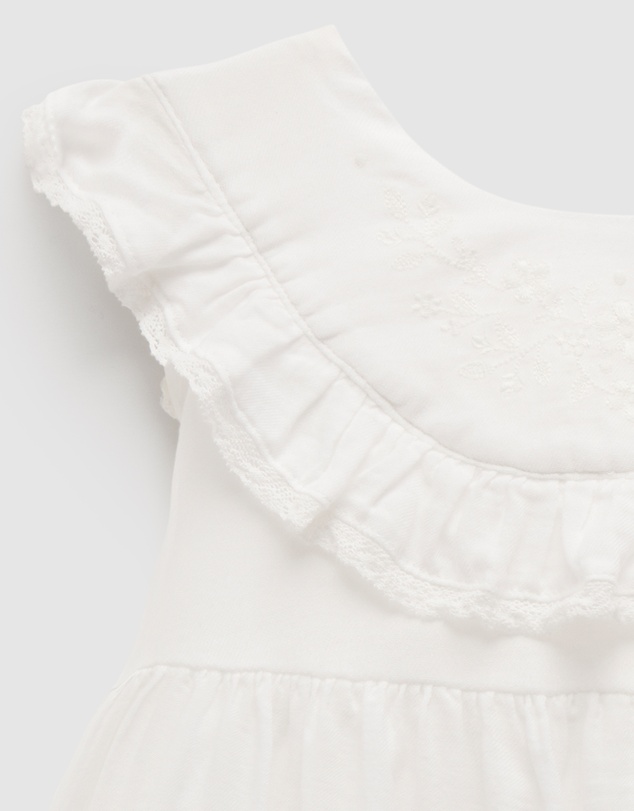 Purebaby - Ruffle Dress - Babies-Kids