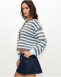 Dazie - Kira Stripe Cardigan