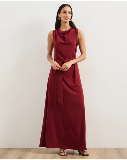 Atmos&Here - Eliza Cowl Neck Maxi Dress