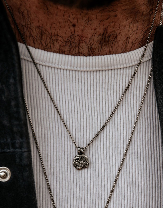 Haze & Glory - ICONIC EXCLUSIVE - Dark Coin Necklace in Oxidised 925 Silver