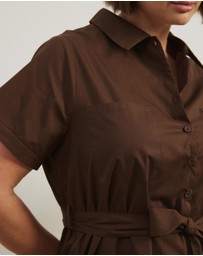 Atmos&Here Curvy - Mia Relaxed Midi Shirt Dress