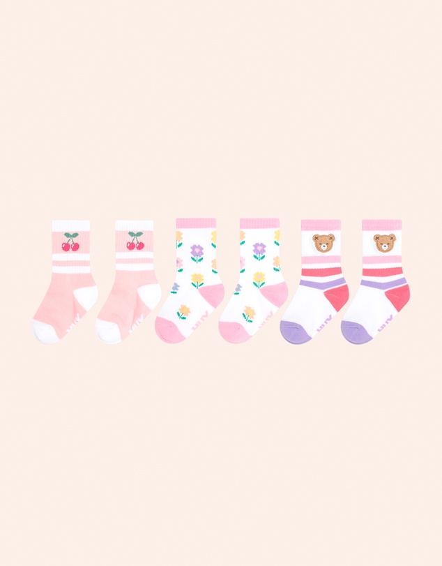 Huxbaby - 3-Pack Sports Socks - Babies-Kids