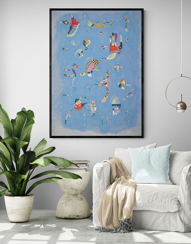 Inka Arthouse - Sky Blue by Wassily Kandinsky Art Print