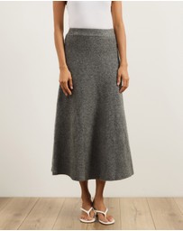 Atmos&Here - Katie Wool Blend Knitted Skirt