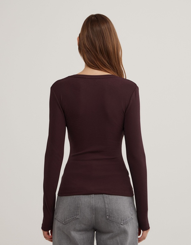 Witchery - Scoop Neck Long Sleeve Top