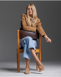 Edward Meller - FAUSTINE Loafer with Asymmetrical Trim