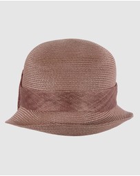 Max Alexander - Summer Taupe Cloche Hat