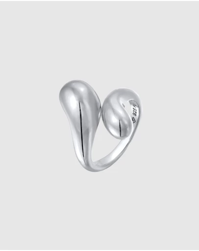 Elli Jewelry - Ring Drop Shape 925 Sterling Silver