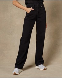 DRICOPER DENIM - Seville Straight Leg Black Jeans