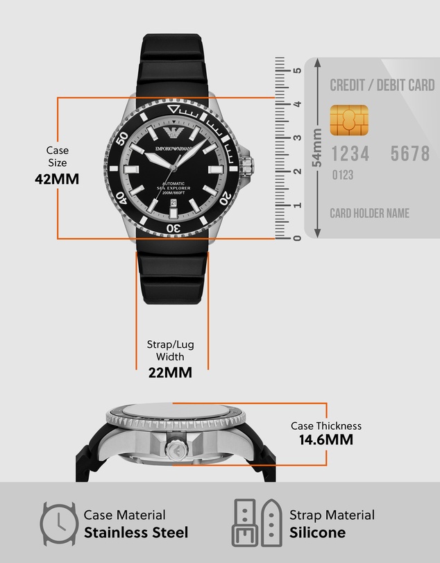 Emporio Armani - Black Analogue Watch