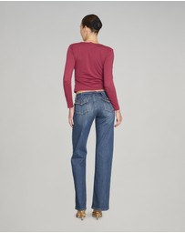 Love and Nostalgia - No Biggie Long Sleeve Top - Plum