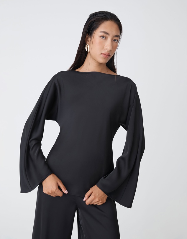 Forcast - Asma Satin Bias Cut Top