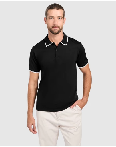 GUESS - Eco Paul Pique Tipping Polo Shirt