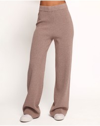 Petal & Pup - Ellory Knitted Pant Set - Taupe Marle