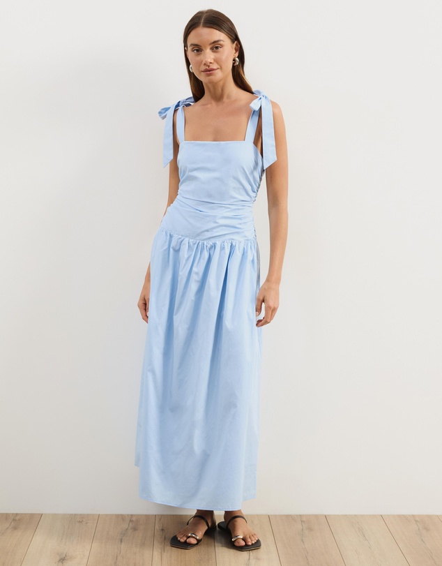 Atmos&Here - Posey Cotton Poplin Midi Dress