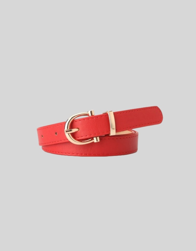 KAJA Clothing - Needle Buckle Belt - Red