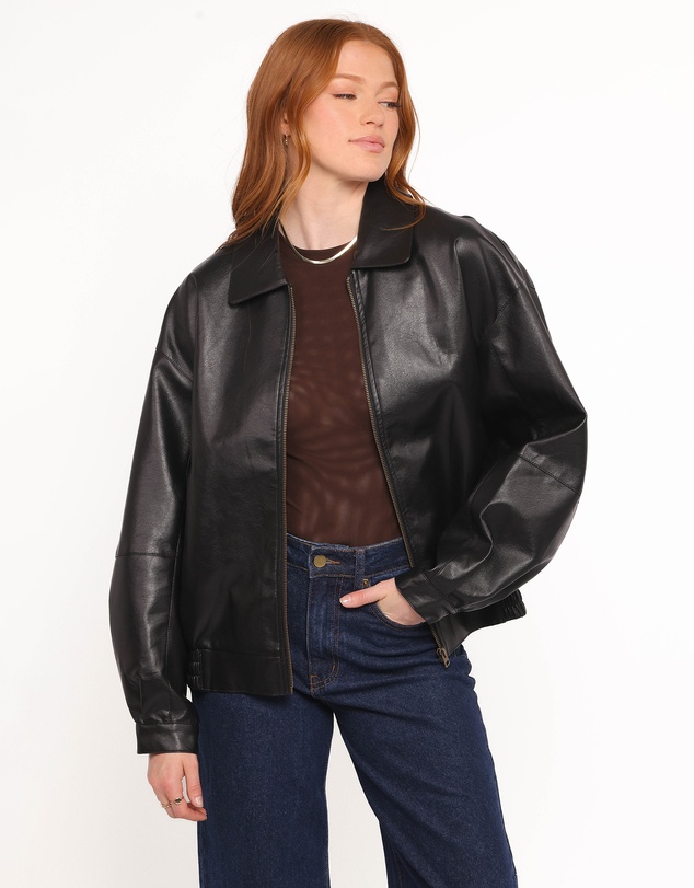 Petal & Pup - Zoe Bomber Jacket - Black