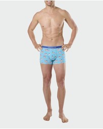 Mitch Dowd - Mitchdowd Mens 3 Pack Trunk in Shark Fin Print