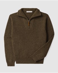 R.M.Williams - Linton Lambswool 1/4 Zip Knit
