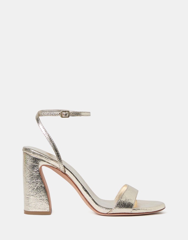 Loeffler Randall - Malia Curved Heel Simple Sandal With Ankle Wrap