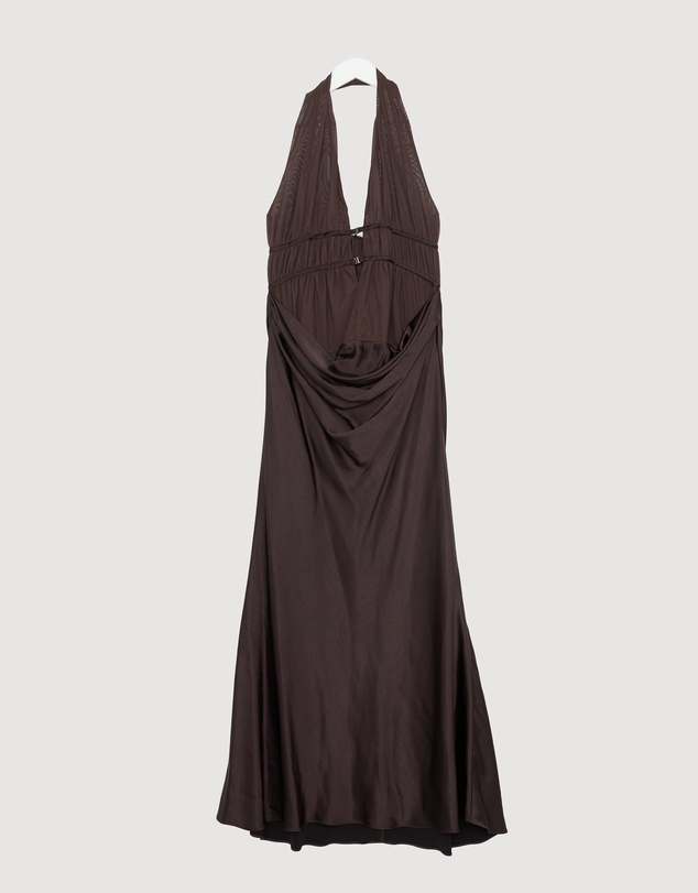 Revibe - Repaired MISHA Celine Mesh And Satin Gown - AU XL