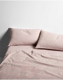 Aura Home - Ticking Stripe Sheet Set