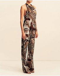 Shona Joy - Maia Sheer Open Back Cowl Top