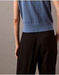 Calvin Klein - Relaxed Crepe Pleated Pants