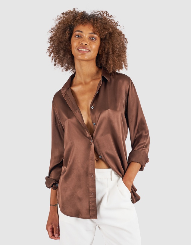 CAMIXA - Satin Silk Shirt