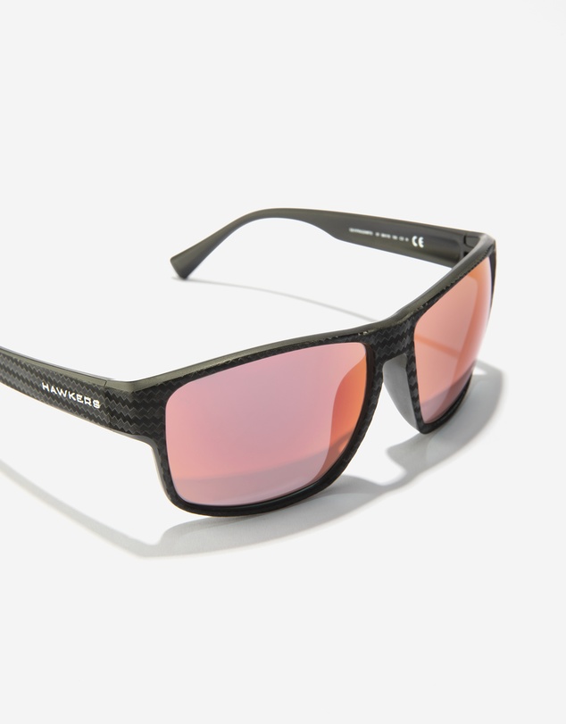 Hawkers Co - HAWKERS - Black Ruby FASTER RAW CARBON FIBER Sunglasses for Men and Women UV400
