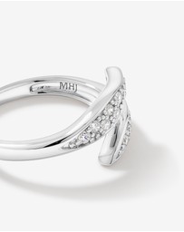 Michael Hill - Cubic Zirconia Pointed Open Bypass Ring in Sterling Silver