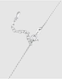 Elli Jewelry - Necklace Choker Zirconia Solitaire Basic in 925 Sterling Silver