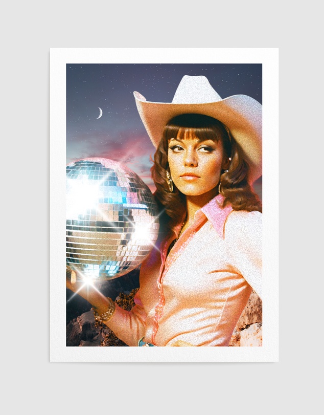 Olive et Oriel - Cosmic Cowgirl by Athene Fritsch Art Print