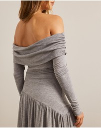 AERE - Wool Lyocell Tiered Midi Dress